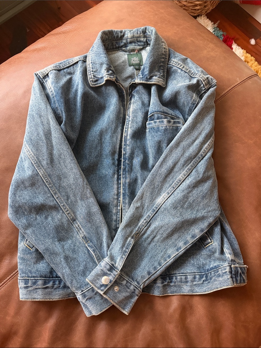 wild fable light blue denim shirt jacket